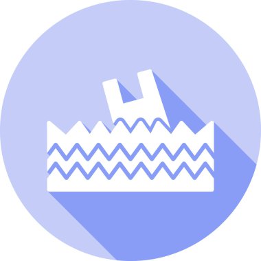 Taç ikonu. Web için taç vektör simgelerinin basit çizimi