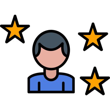 Yıldız simgesi vektör illüstrasyonu