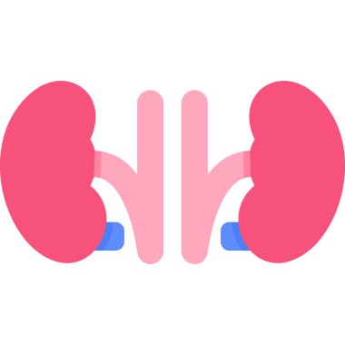 Böbrek simge vektör çizim