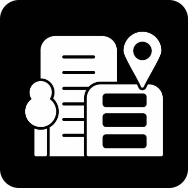 Harita iğnesi. Basit tasarım