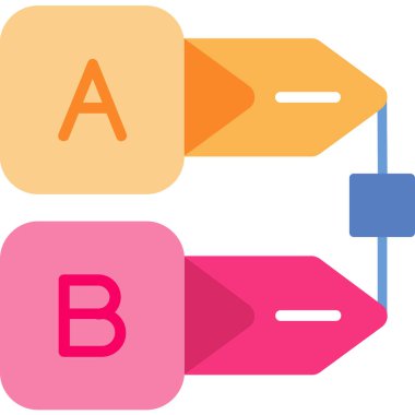 İş konseptinin basit düz tasarım simgesi