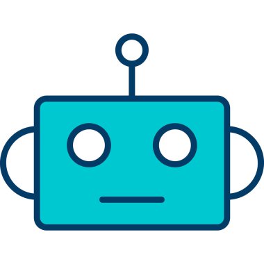 ai bot vektör simgesi düzenlenebilir