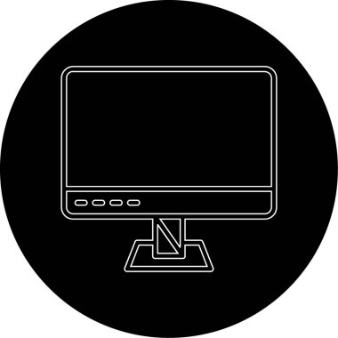 Fare simgesi olan bir dizüstü bilgisayar. Düz stil. vektör.