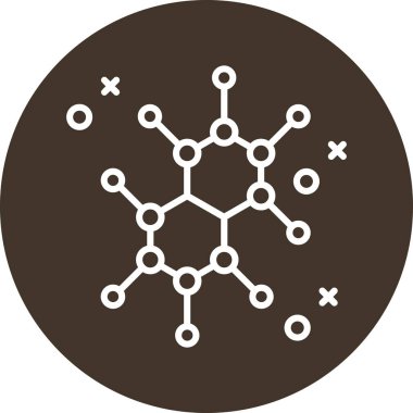 Molekül simgesi vektör illüstrasyonu