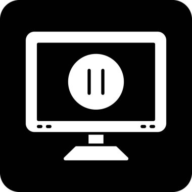 bilgisayar izleyici vektör simgesi