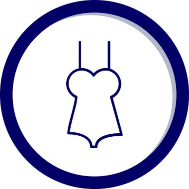 Bebek elbisesi. Web simgesi basit illüstrasyon