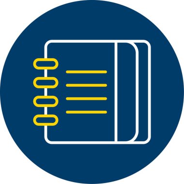 Belge modern simgesinin vektör illüstrasyonu