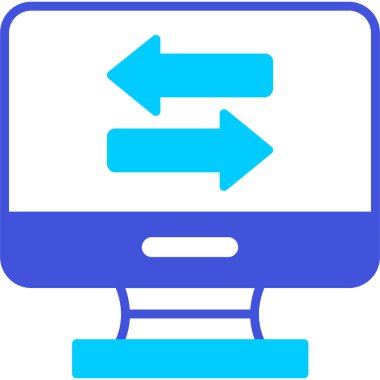 Web simgesini basit vektör illüstrasyonuna aktar