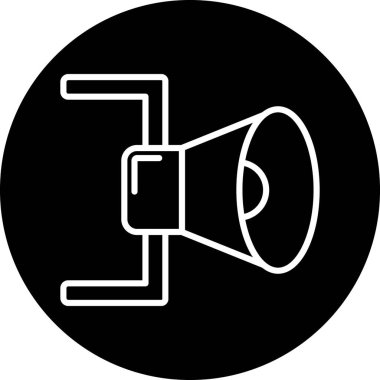 Hoparlör simgesi, vektör illüstrasyonu