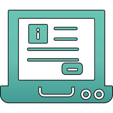 bilgisayar simgesi vektör illüstrasyonu