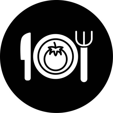 vektör gıda ico siyah renkli