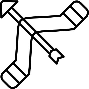 Ana hatlar biçiminde vinç inşaat simgesi