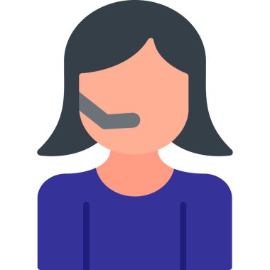 çağrı merkezi simgesi, vektör illüstrasyonu