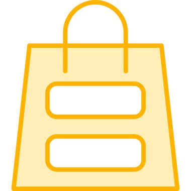 Alışveriş sepeti ikonu vektör illüstrasyonu