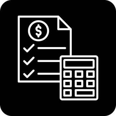 Banka simgesi, vektör illüstrasyonu