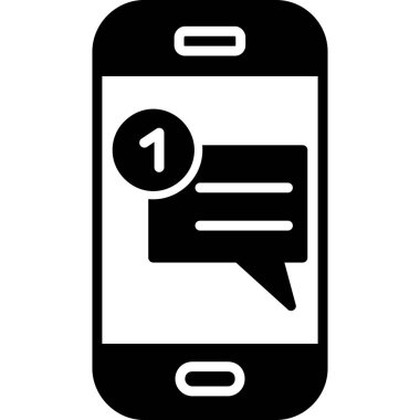 Sohbet simgesi vektör illüstrasyonu