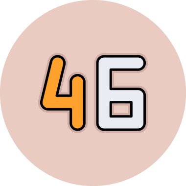 Modern b 'nin vektör illüstrasyonu 6 numaralı simgeden yoksun