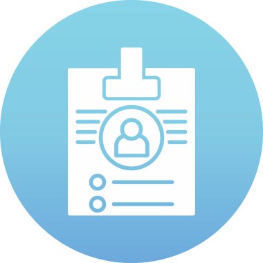 Kimlik kartının vektör illüstrasyonu