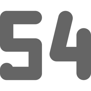 5 numara 4 satır simgesi