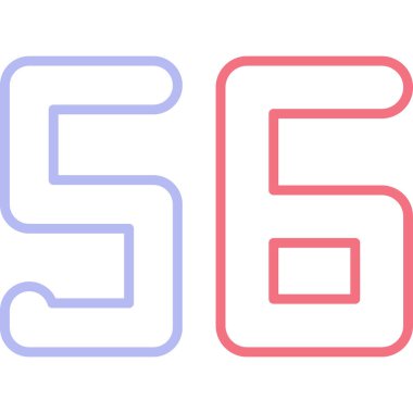 5 numaralı işaret simgesi tasarım vektörü çizimi