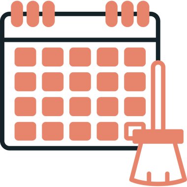 Takvim. Web simgesi basit illüstrasyon