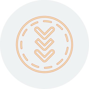 Dairesel simge vektör illüstrasyonu