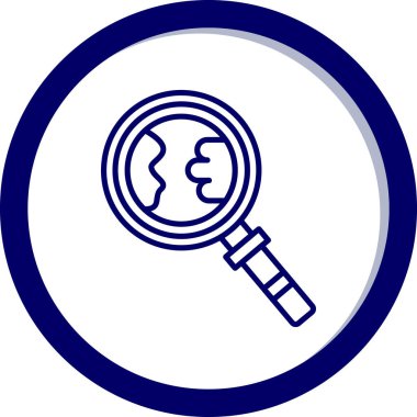 Ara. Web simgesi basit illüstrasyon