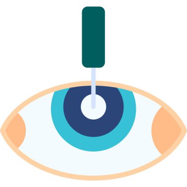 Göz simgesi vektör illüstrasyonu