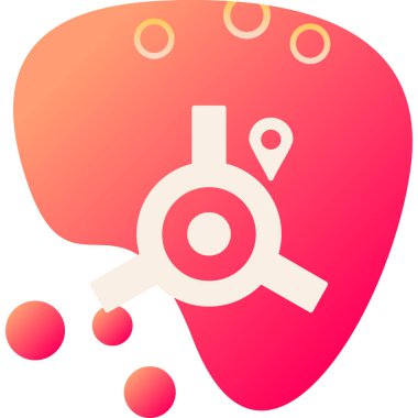 Kan damlası ikonu pürüzsüz bir şekilde