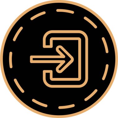 Tek bir simgenin vektör illüstrasyonu