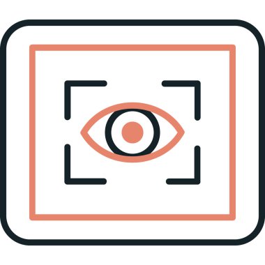 Göz simgesi vektör illüstrasyonu