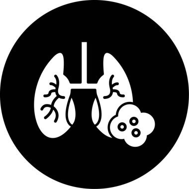 Akciğerler simge vektör çizim