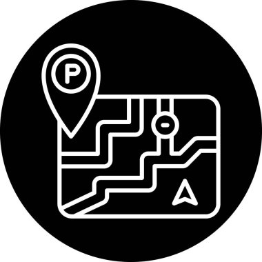 konum haritası vektör illüstrasyonu