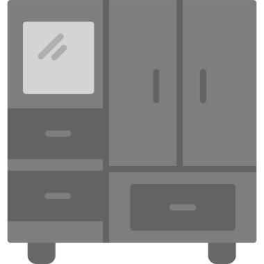 Dolap. Web simgesi basit illüstrasyon