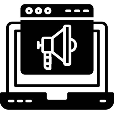 çevrimiçi pazarlama vektörü sembol tasarımı