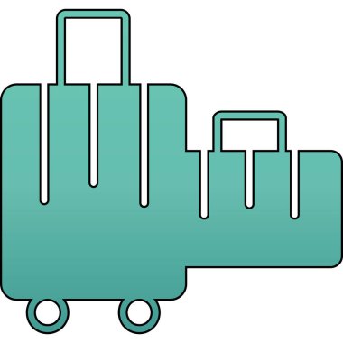 seyahat çantası. Basit resimleme