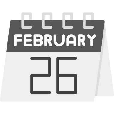 düz biçim takvim ikonu tasarımı, tarih, gün, ay, takvim, gün vektörü