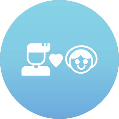 Aşk simgesinin vektör illüstrasyonu