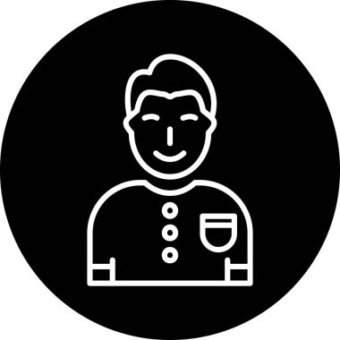 Bir insan simgesinin vektör illüstrasyonu