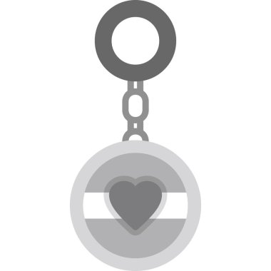 anahtar zinciri ağ simgesi, vektör illüstrasyonu