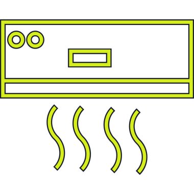 Klima ikonu vektör illüstrasyonu