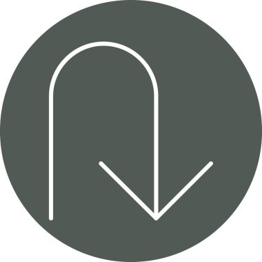 yön ok vektör simgesi modern illüstrasyon