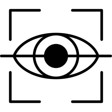 Göz simgesi vektör illüstrasyonu