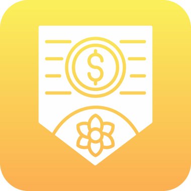 Dolar işareti. Basit simge