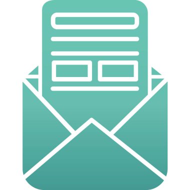 e- posta ileti vektörü simgesi