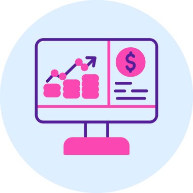 veri analiz vektörü simgesi basit illüstrasyon