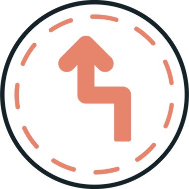 Ok. Web simgesi basit illüstrasyon