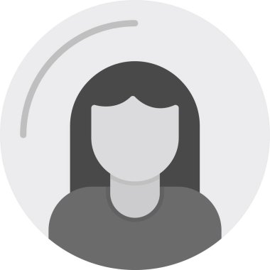 avatar kadın dış hatlar biçiminde simgeyle yüzleşir