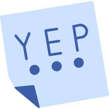 Öyle mi? Web simgesi basit illüstrasyon