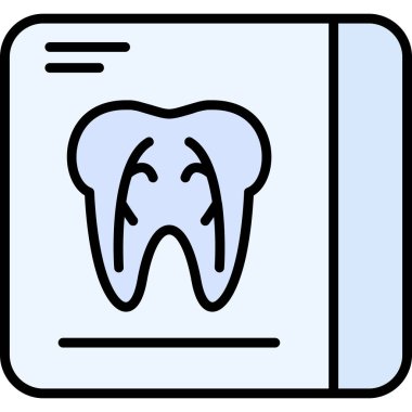 Diş sağlığı modern simgesi, vektör illüstrasyonu